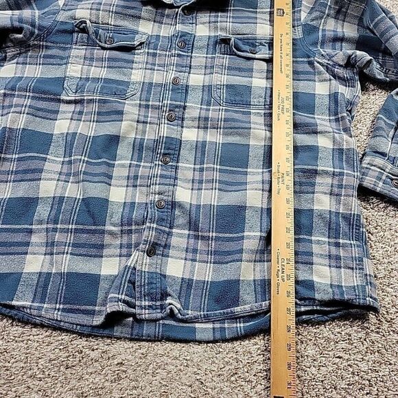 Red Head Flannel Shirt Jacket Mens 2XLT Blue Button Up Long Sleeve Pockets Heavy - Picture 5 of 7